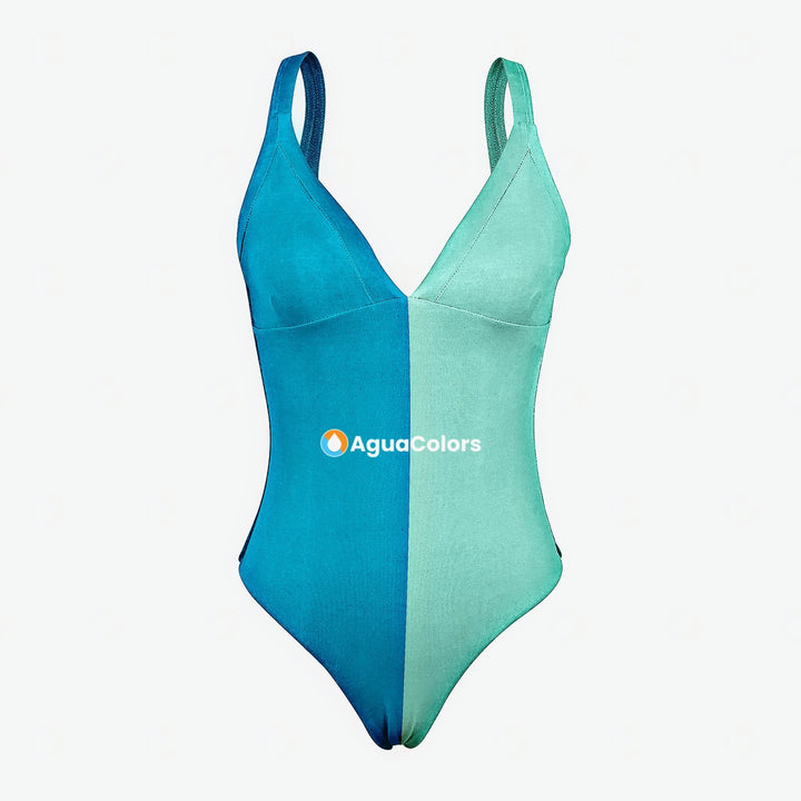 Color Changing V Cut One Piece Swimsuit